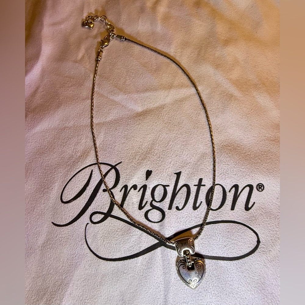 Brighton Heart Necklace with Detailed Accents